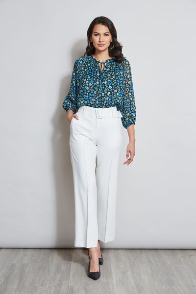 Floral Neck Tie Shirt Image 2