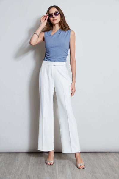Wide Leg Self-Belt Pant Image 2