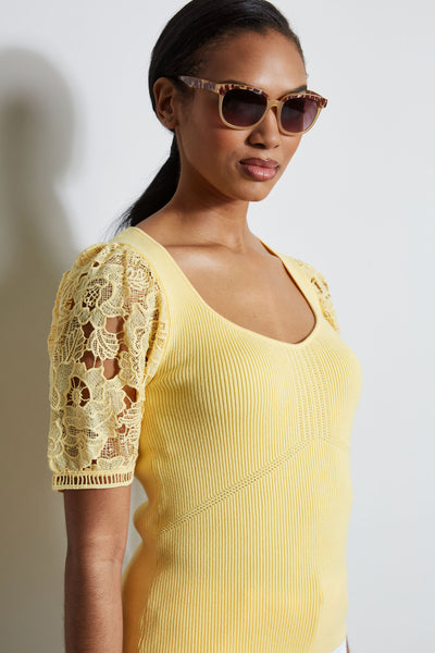 Lace Sleeve Sweater Image 3