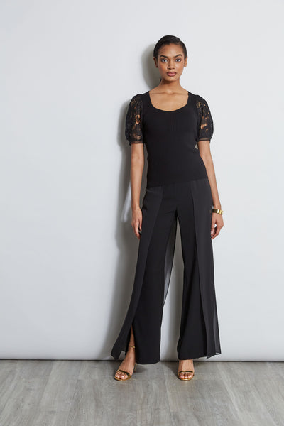 Lace Sleeve Sweater Image 2