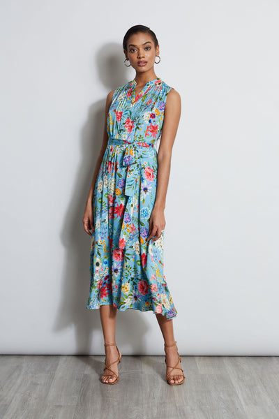 Silk Wild Meadow Shirt Dress Image 3