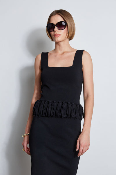 Fringe Hem Knit Top Image 6