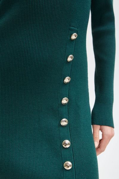 Button Sweater Dress Image 3
