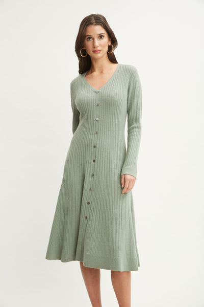 Cashmere Fit & Flare Dress Image 3