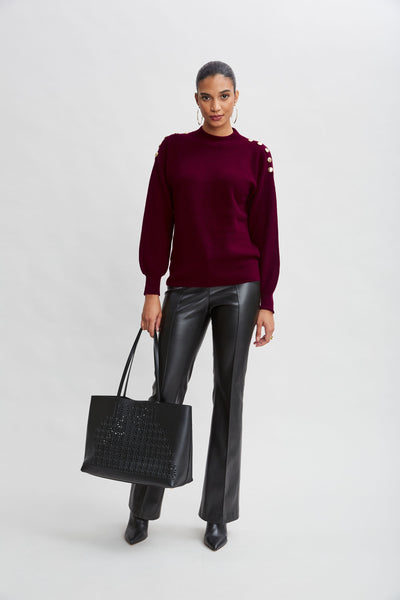 Cashmere Button Sweater Image 2