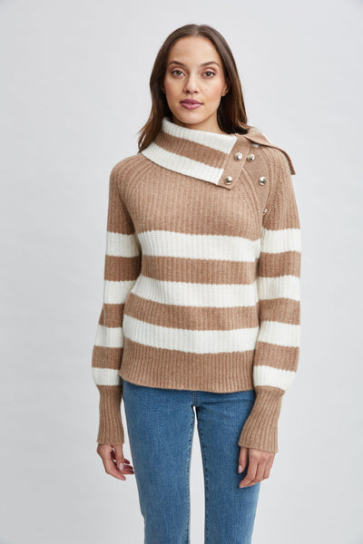Cashmere Stripe Sweater Image 1
