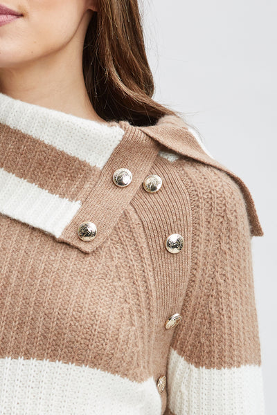 Cashmere Stripe Sweater Image 4