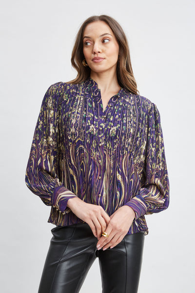 Paisley Micro Pleat Shirt Image 1
