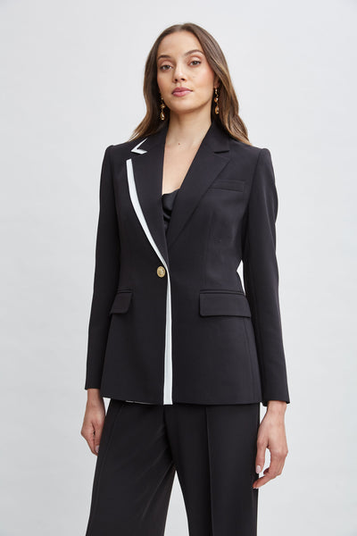Contrast Trim Blazer Image 4