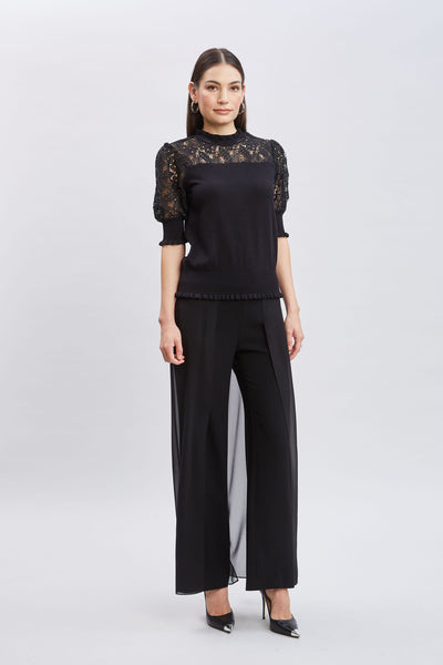 Crochet Sleeve Sweater Image 3