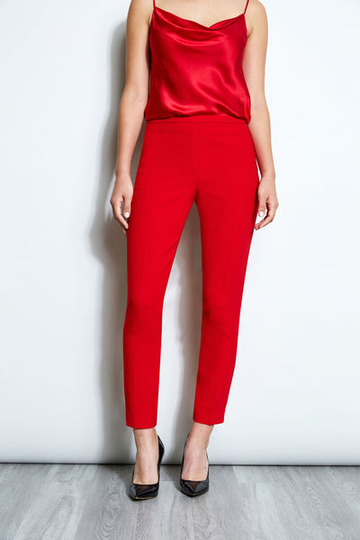 Slim Fit Crepe Pant Image 1