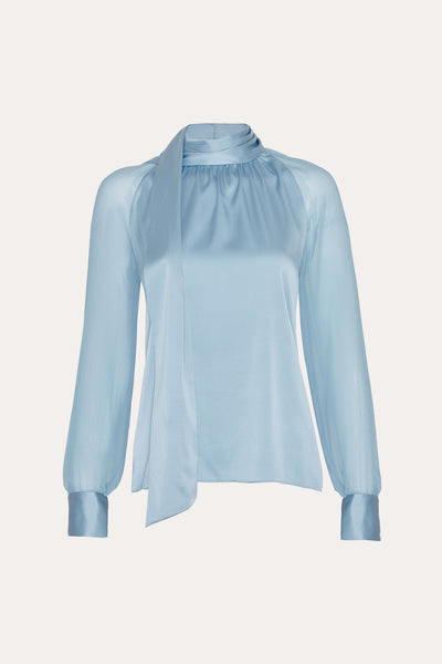 Julia Silk Satin Tie Top
