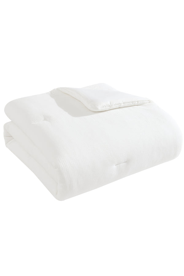 Tahari Crinkle Cotton Gauze Comforter Set, Full/Queen