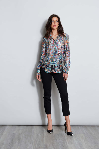 T-Tahari Royal Garden Button Down Shirt Image 2