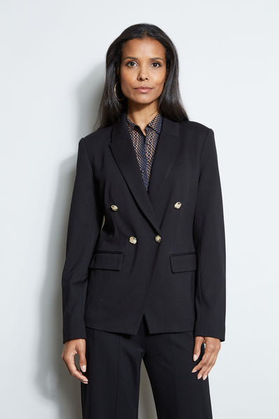 T-Tahari Double Breasted Knit Blazer Image 1