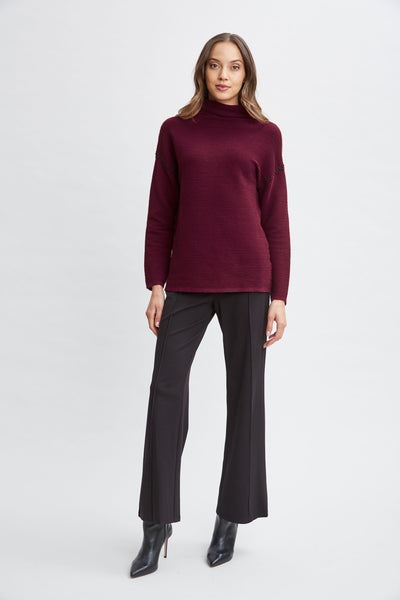 T-Tahari Stitched Shoulder Sweater Image 2
