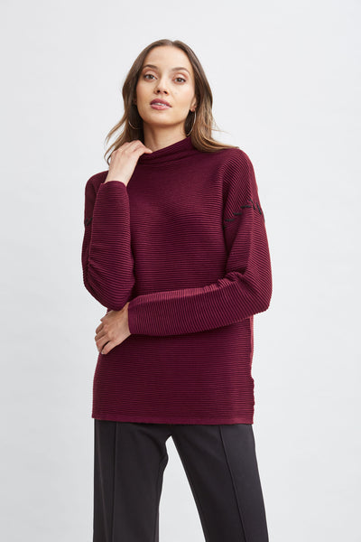 T-Tahari Stitched Shoulder Sweater Image 3