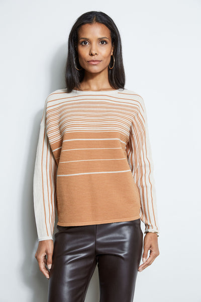T-Tahari Stripe Sweater Image 1