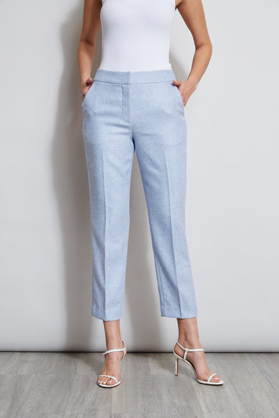 T-Tahari Slim Linen Pant