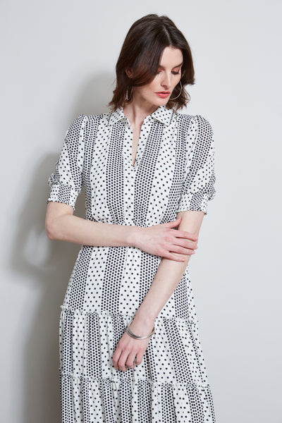 T-Tahari Dot Shirt Dress Image 3