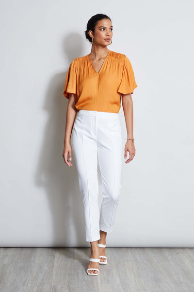 T-Tahari Flutter Sleeve Shirt Image 2