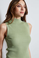 T-Tahari Cable Knit Sleeveless Sweater