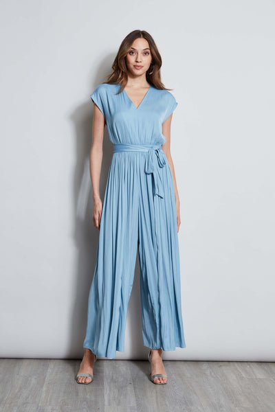 T-Tahari Pleated Jumpsuit Image 1