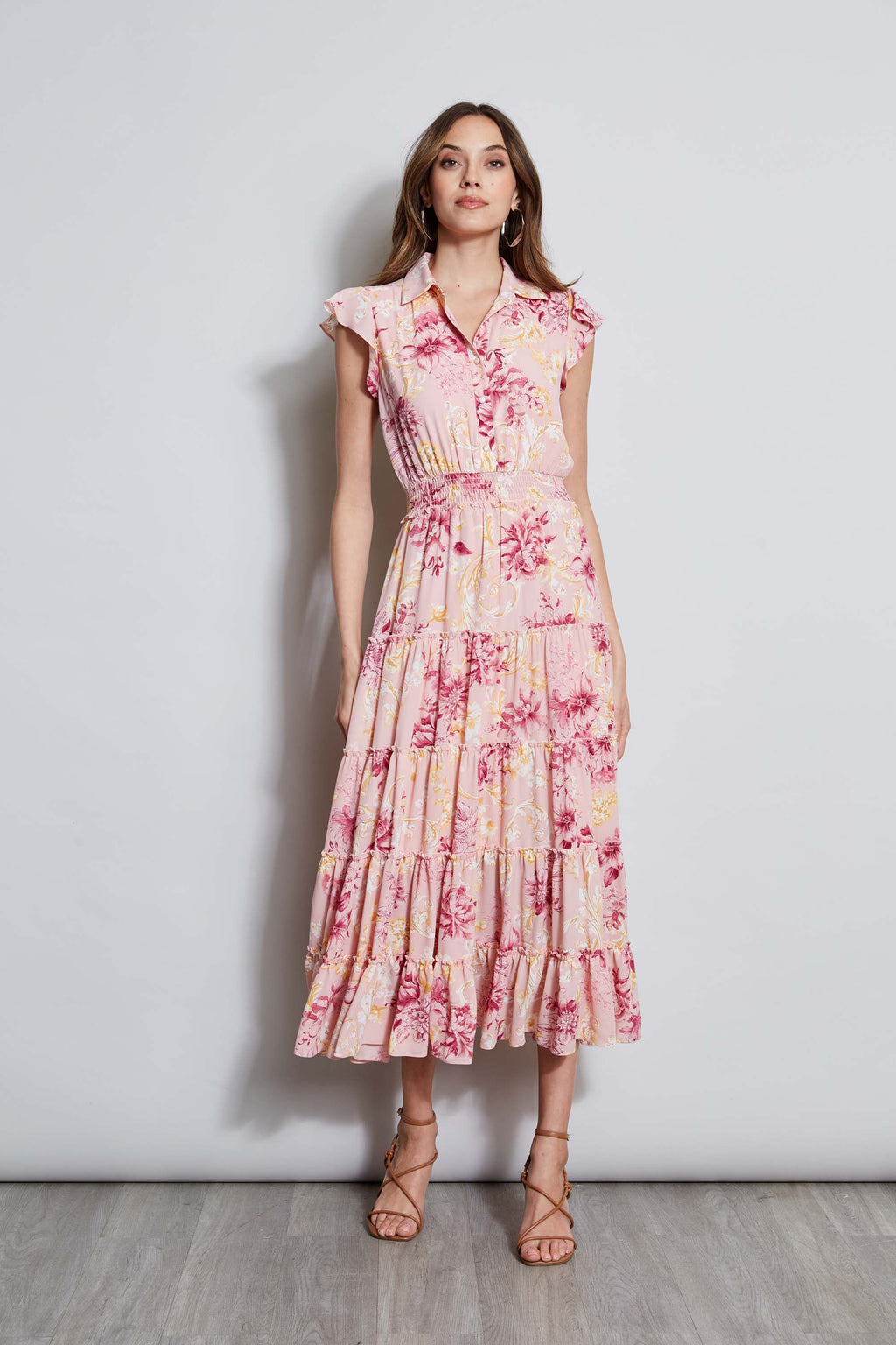 T Tahari Garden Midi Dress Elie Tahari