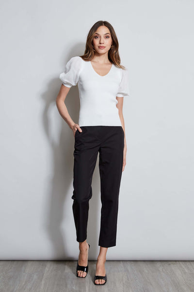 T-Tahari Chiffon Sleeve Knit Image 2