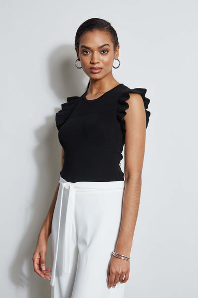 T-Tahari Flutter Sleeve Knit Image 1