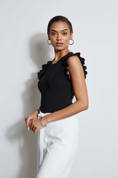 T-Tahari Flutter Sleeve Knit Image 3