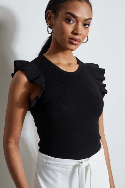 T-Tahari Flutter Sleeve Knit Image 4