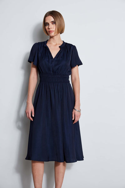 T-Tahari Flutter Sleeve Midi Dress Image 2