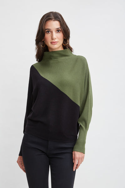 T-Tahari Asymmetric Colorblock Sweater Image 3
