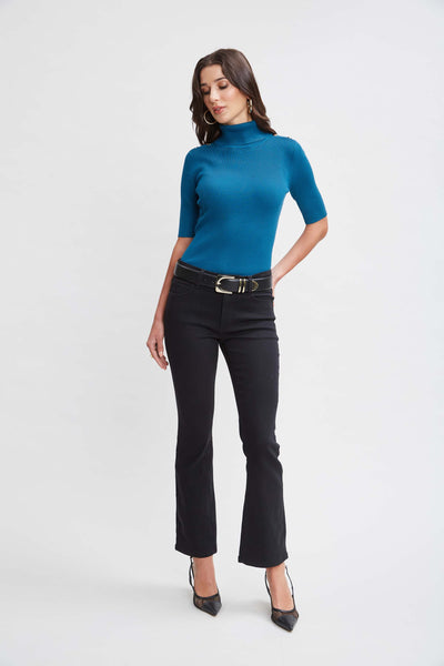T-Tahari Short Sleeve Button Sweater Image 2