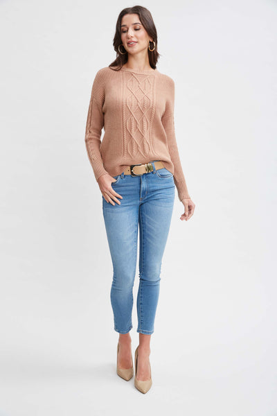 T-Tahari Cable Knit Sweater Image 2