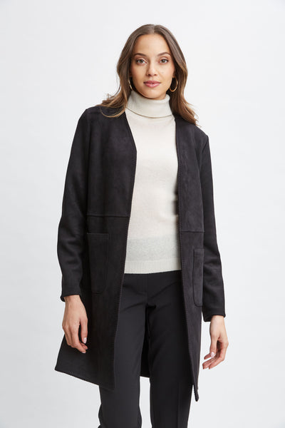 T-Tahari Vegan Suede Jacket Image 3