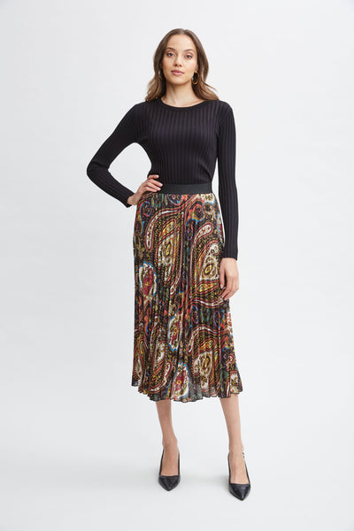 T-Tahari Paisley Pleated Skirt Image 2