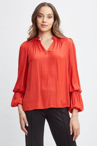 T-Tahari Airflow Split Shirt Image 1