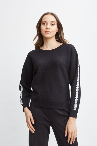 T-Tahari Stitch Sleeve Sweater Image 3