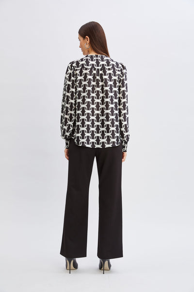 T-Tahari Geometric Chain Shirt Image 6