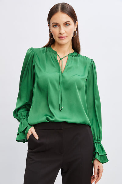 T-Tahari Airflow Tie Shirt Image 1
