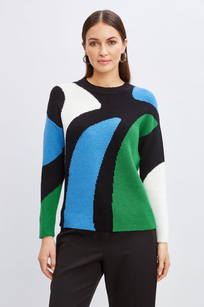 T-Tahari Colorblock Sweater Image 1