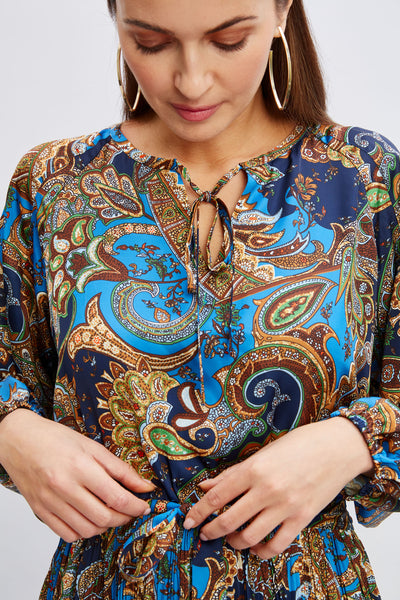 T-Tahari Royal Paisley Dress Image 4