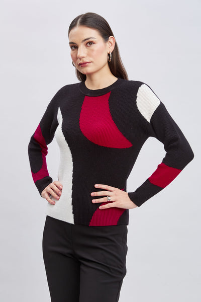 T-Tahari Color Block Sweater Image 3