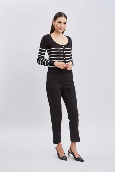 T-Tahari Sweetheart Stripe Sweater Image 2