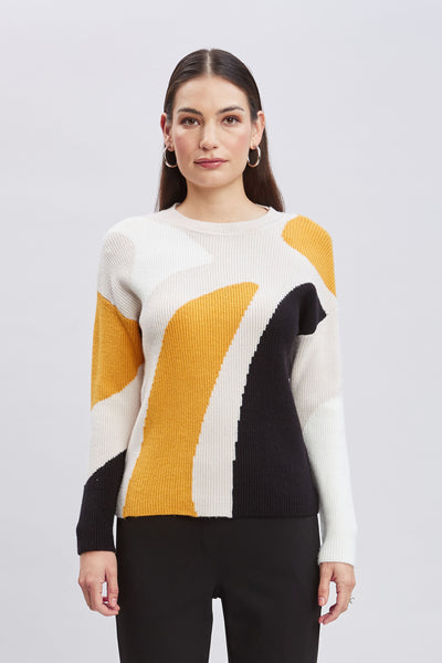 T-Tahari Color Block Sweater Image 1
