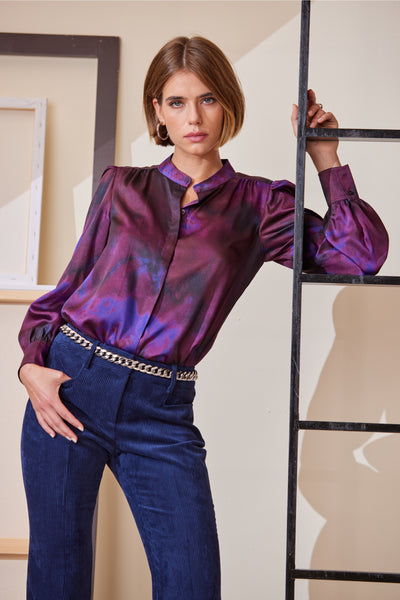 Marble Button Down Shirt Image 2