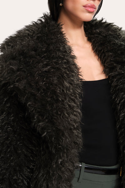 Plush Shearling Coat Image 3