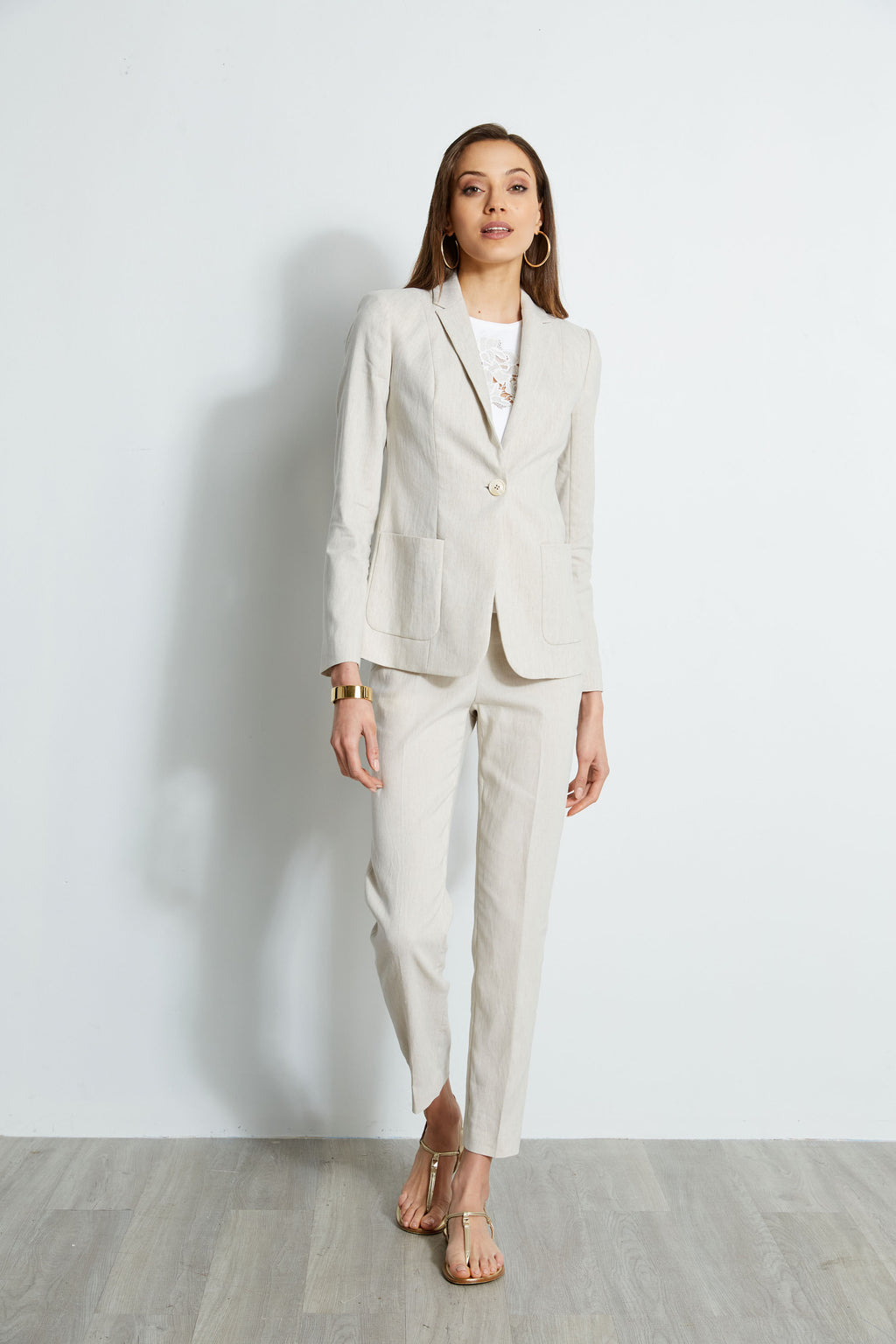 Tahari linen new arrivals blazer